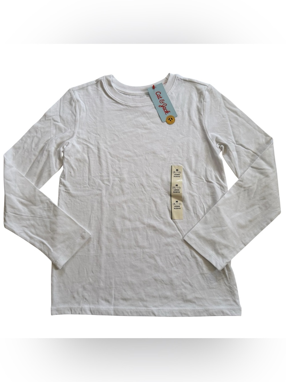 NWT Cat & Jack Long Sleeve White Shirt Kids Size Medium (8/10)